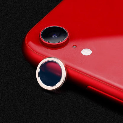 Camera Protection Ring with Metal Camera Protection Film For iPhone XR Metal Camera Protector Ring Circle Compatible with iPhone XR Aluminum Alloy Back Lens Protective Glass Cover