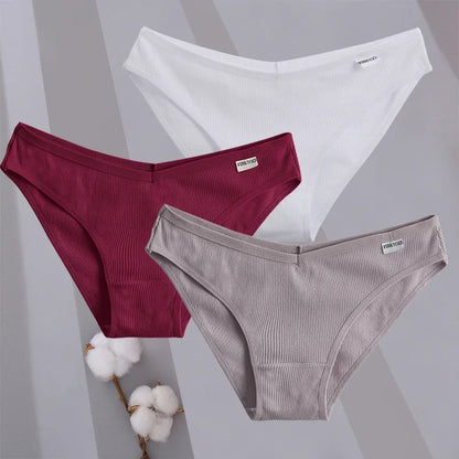 Comfortable Cotton Briefs for Women – 3-Piece Panty Set