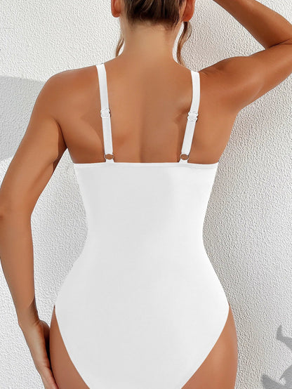 Sexy Black One Piece Swimsuit 2026 Women Mesh Patchwork Transparent Tummy Control Swimwear Bathing Suit See Through Monokini