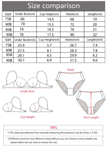 The Best-selling Sexy Gathering Solid color bra underwear with adjustable waist circumference Two-piece Women Underwear Set 2374