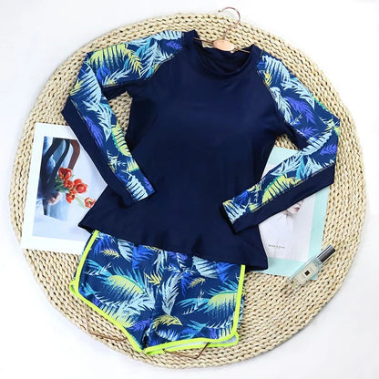 2026 Sexy Floral Long Sleeve Two-Piece Women&