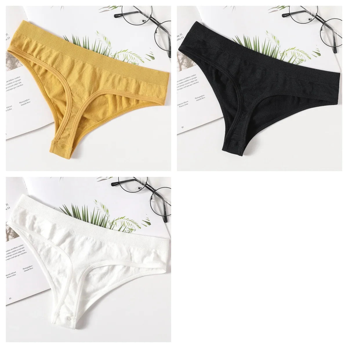3Pcs/Set Thongs Women&