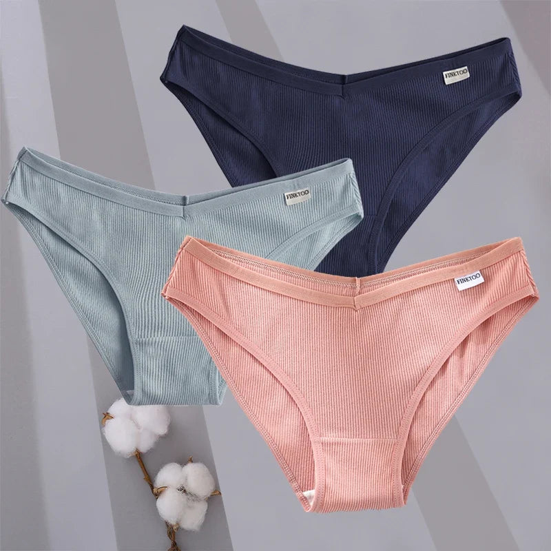 Comfortable Cotton Briefs for Women – 3-Piece Panty Set