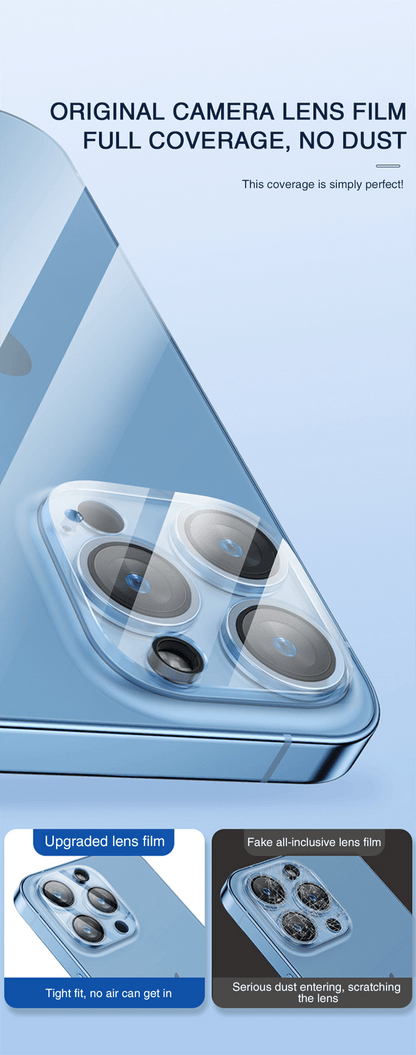 4Pc Camera Lens Protector For iPhone 14 13 12 Pro Max Full Cover Tempered Glass For iPhone 13 12 Mini Camera Protector Lens Film Camera Protective Glass For iphone