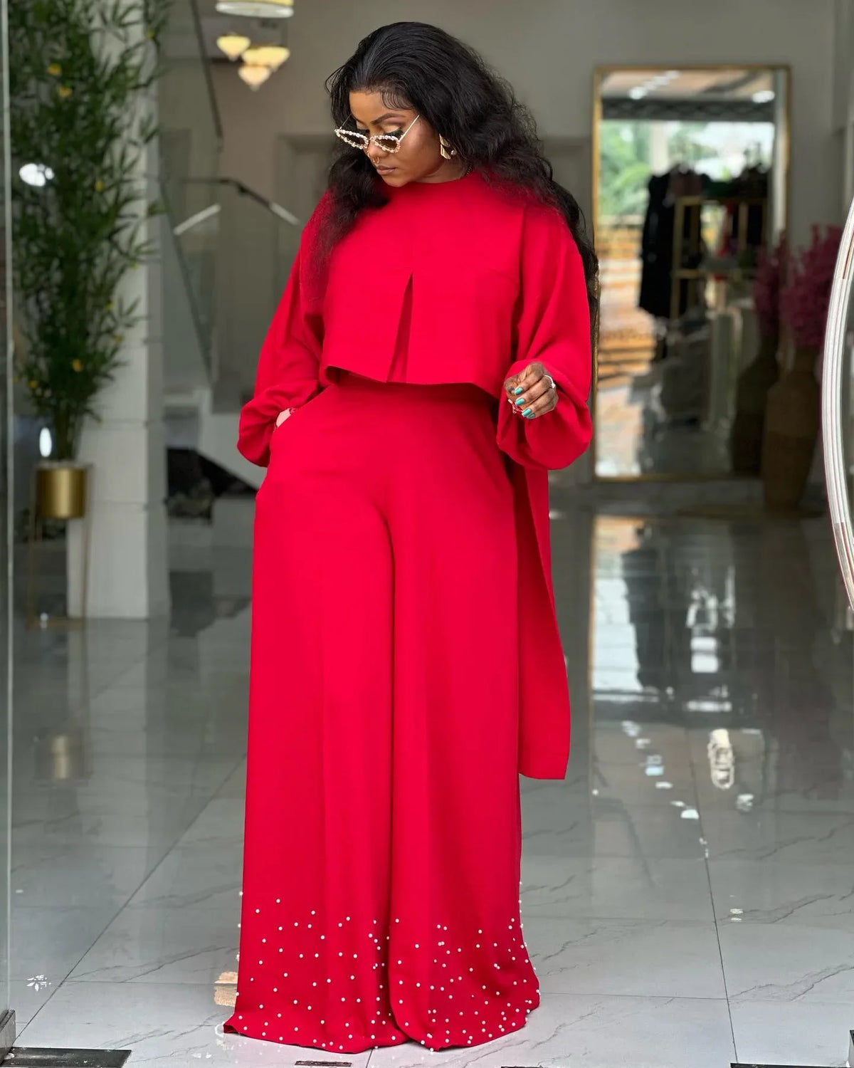 2 Piece Women Sets 2025 New Arrival Spring Summer Matching Sets Solid Color Two Pieces Sets Top And Pants Suits Outfits Clothing