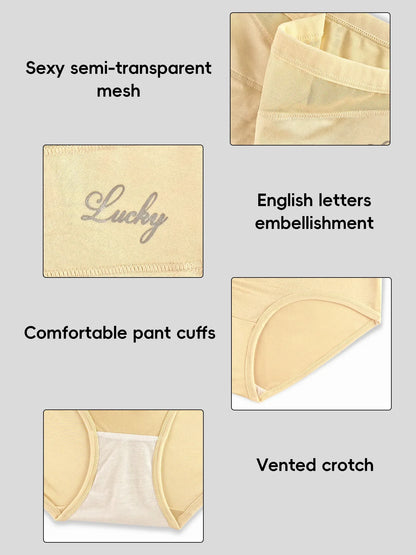 1Pcs High-waist Mesh Tummy-reducing Shaping Underwear, Women&