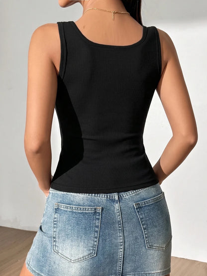 Solid Ribbed Women&