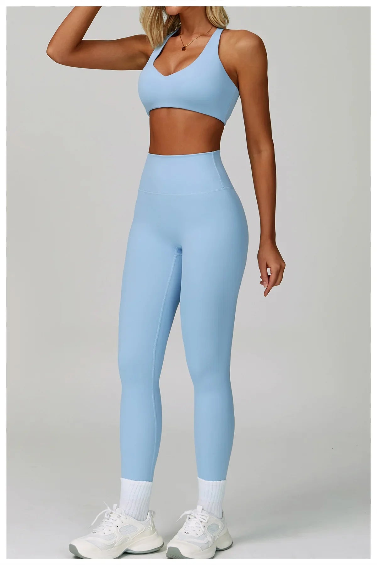 2/3-Piece Activewear Set – Sports Bra &amp; High Waist Leggings