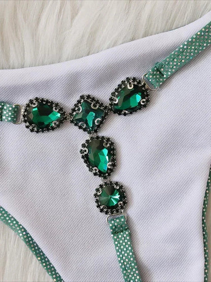 Extreme Mini Micro String Bikinis Diamond Bikini Women Swimsuit Female Swimwear Two Pieces Bikini Set Bather Bathing Suit Swim