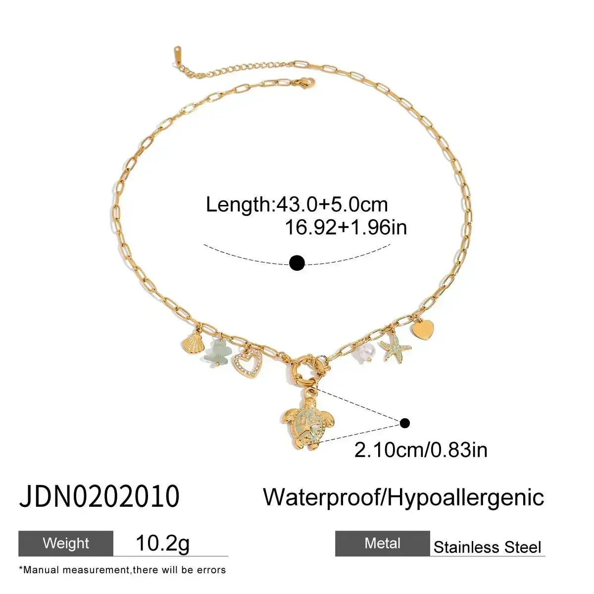 Zora Colorful Summer Holiday Style Conch Pendant Necklace Women&