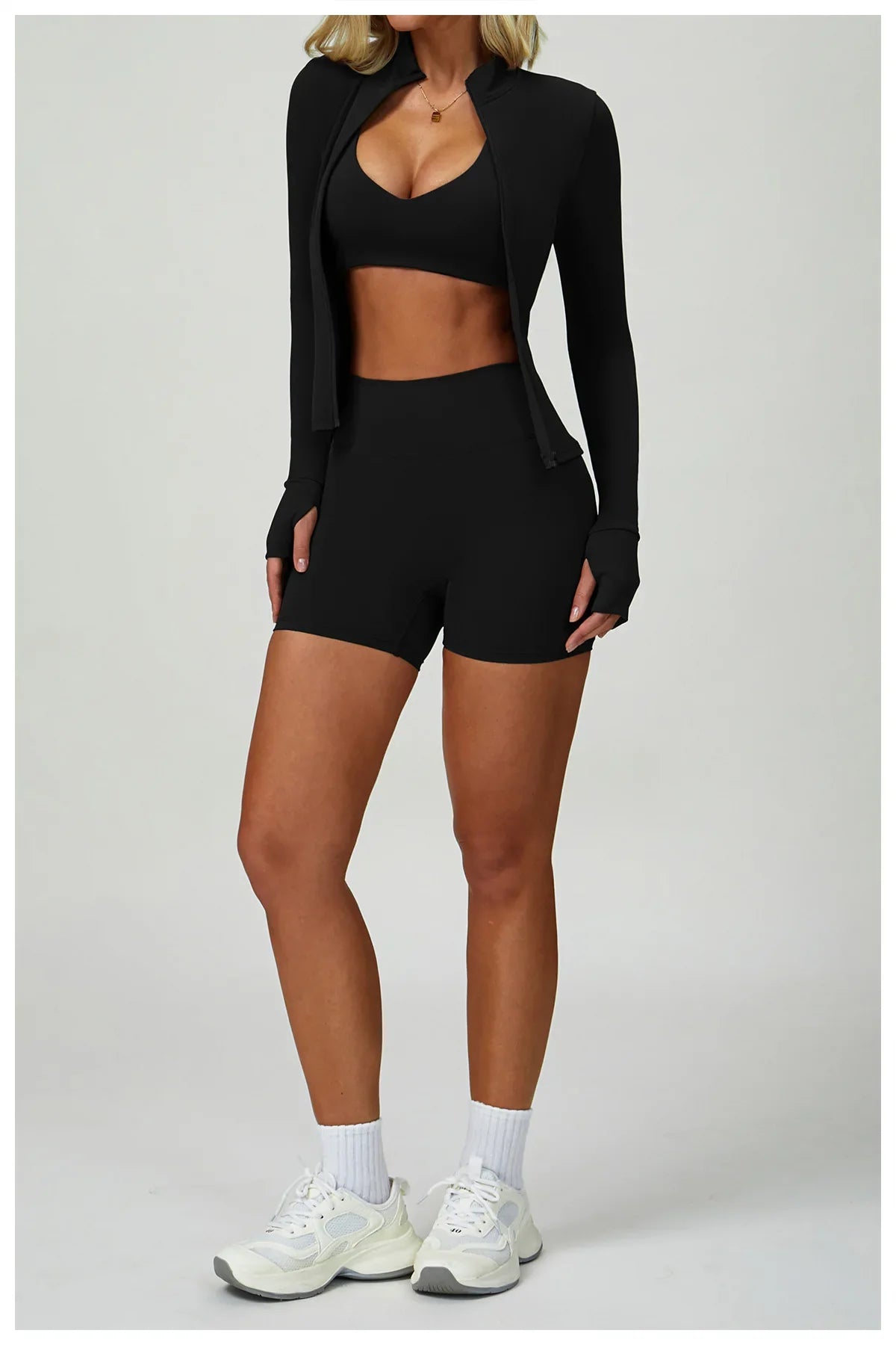 2/3-Piece Activewear Set – Sports Bra &amp; High Waist Leggings
