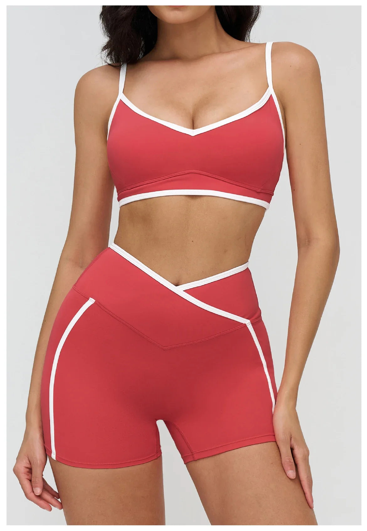 Women Bra Shockproof Gym Top Women Underwear Thin Strap Halter Sports Bras Scrunch Push-up Workout Yoga Tank Tops Women&