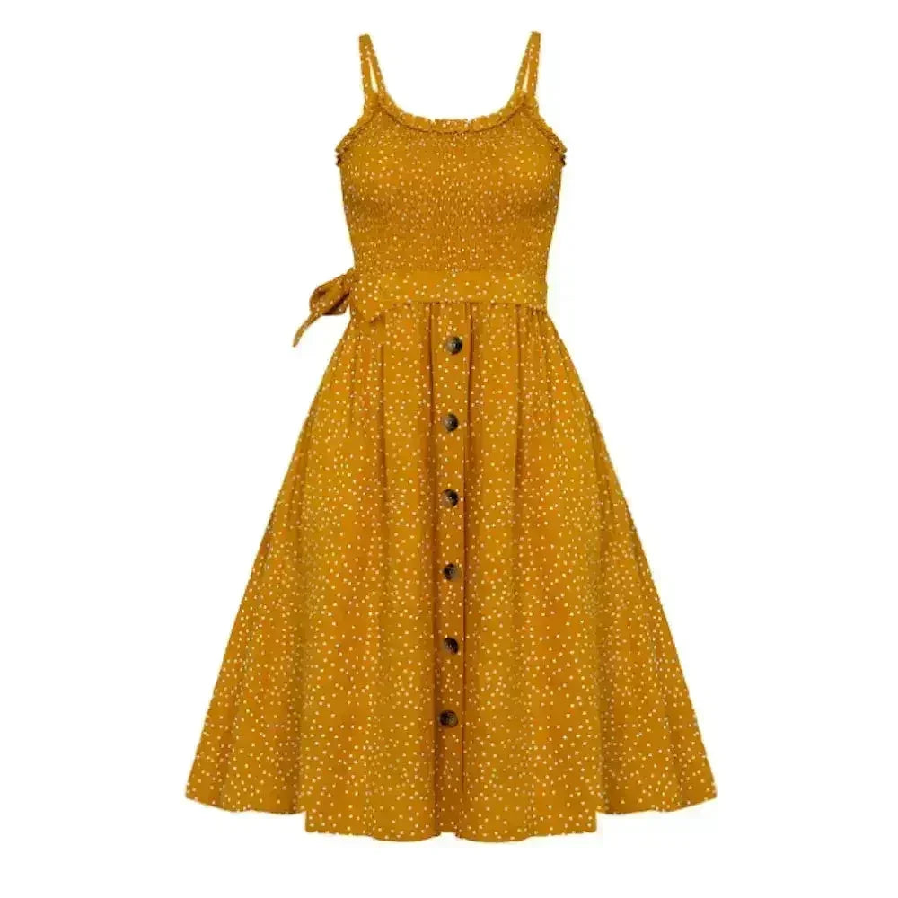 Polka Dot Maxi Dress – Light &amp; Flowy Summer Dress