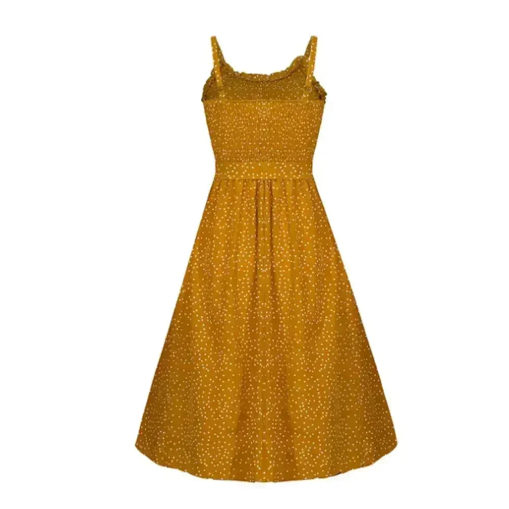 Polka Dot Maxi Dress – Light &amp; Flowy Summer Dress