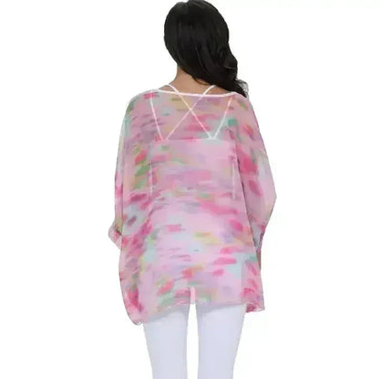 Unicorn Pink Chiffon Top - Whimsical One-Size Blouse | Femstylo