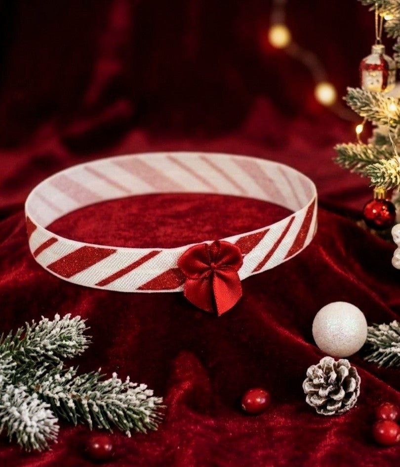 Candy Cane Glitter Christmas Lingerie Leg Garter