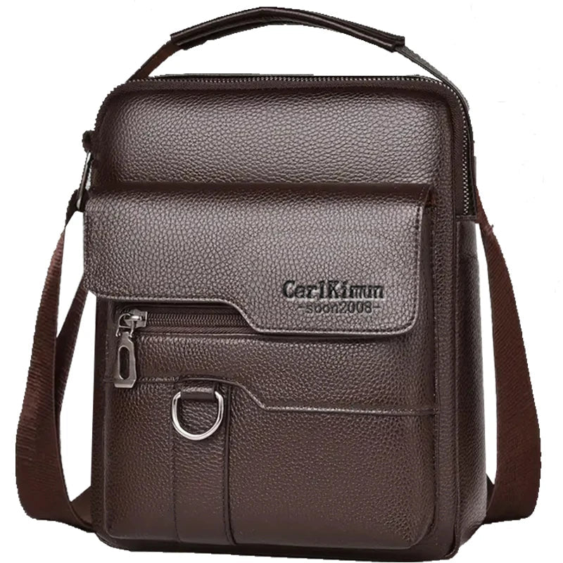 PU Shoulder Bag For Men With Handle Crossbody Briefcase And Casual Daypack For Work