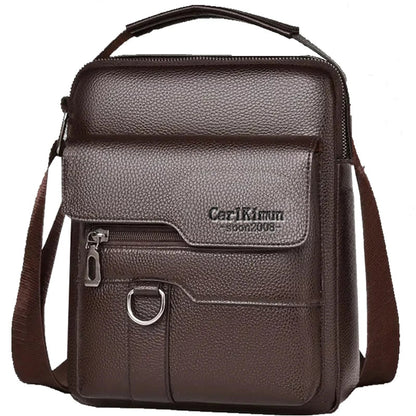 PU Shoulder Bag For Men With Handle Crossbody Briefcase And Casual Daypack For Work