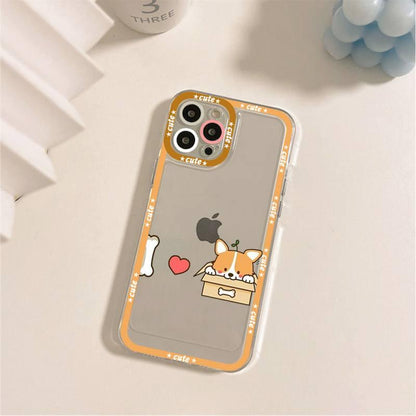 Cute Puppy Phone Case For Iphone 11 12 13 Mini Pro Max 14 Pro Max Case Shell Butt Squishy Fidget Toys Phone Case For Iphone