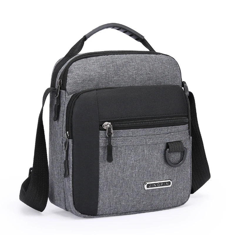 Unbranded Large Capacity Shoulder Bag for Men - Waterproof and Wear Resistant with Multiple Pockets