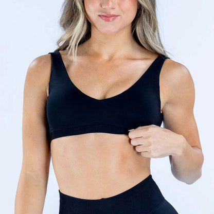 NCLAGEN Impact Scoop Back Bra High Support Yoga Tops Women Push-up Gym Clothes Pilates Sports Underwear Quick Dry Workout Vest