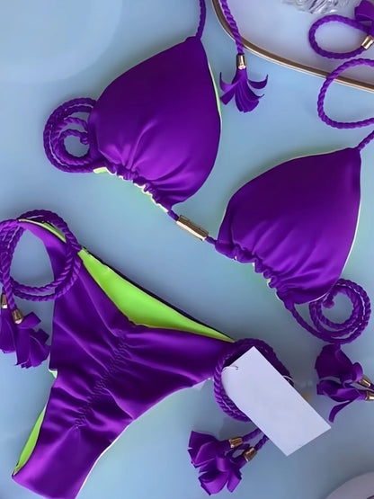 Sexy Solid color Women&