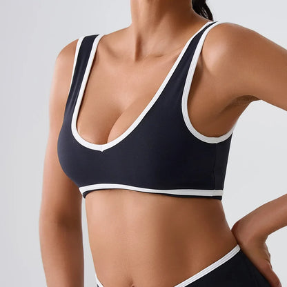 Women Sport Bras Splicing Fitness Tank Breathable Women Underwear Yoga Tops Bra Crop Top Gym Wear Women Push Up Workout Clothes