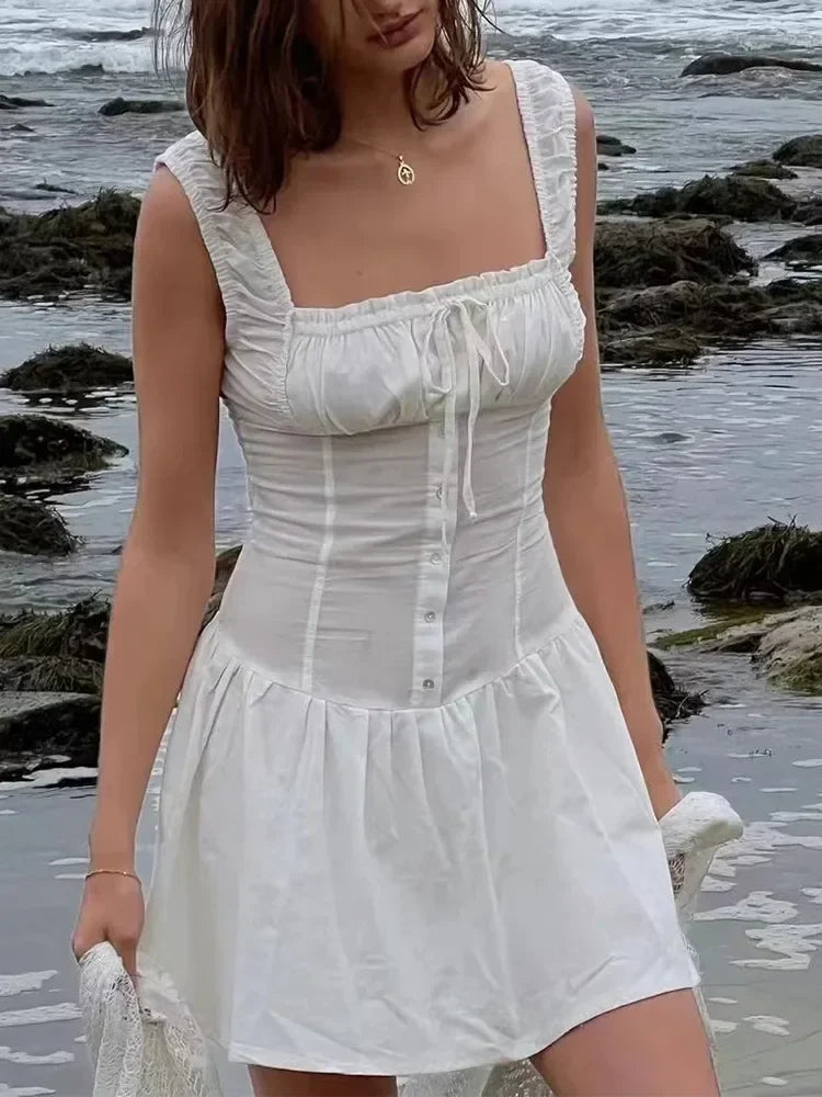 Bowknot White Summer Women&