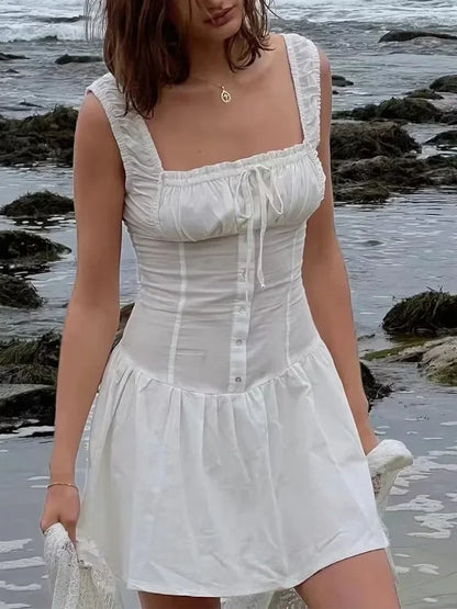 Bowknot White Summer Women&