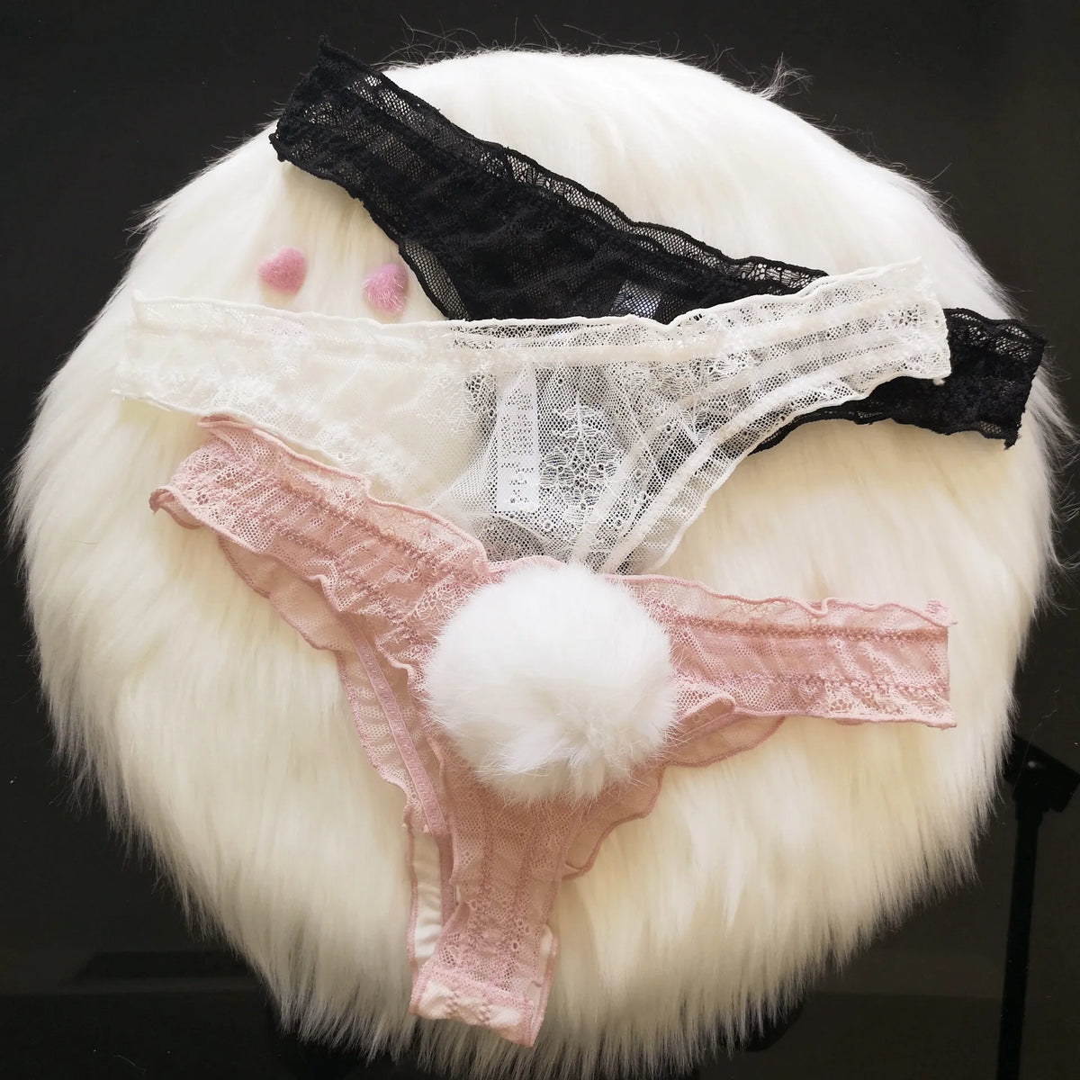 Sexy Panties Cute Rabbit Tail Women&