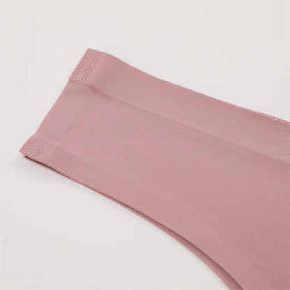 3-Piece Seamless Brazilian Panties Set – Ultra-Thin Ice Silk Underwear