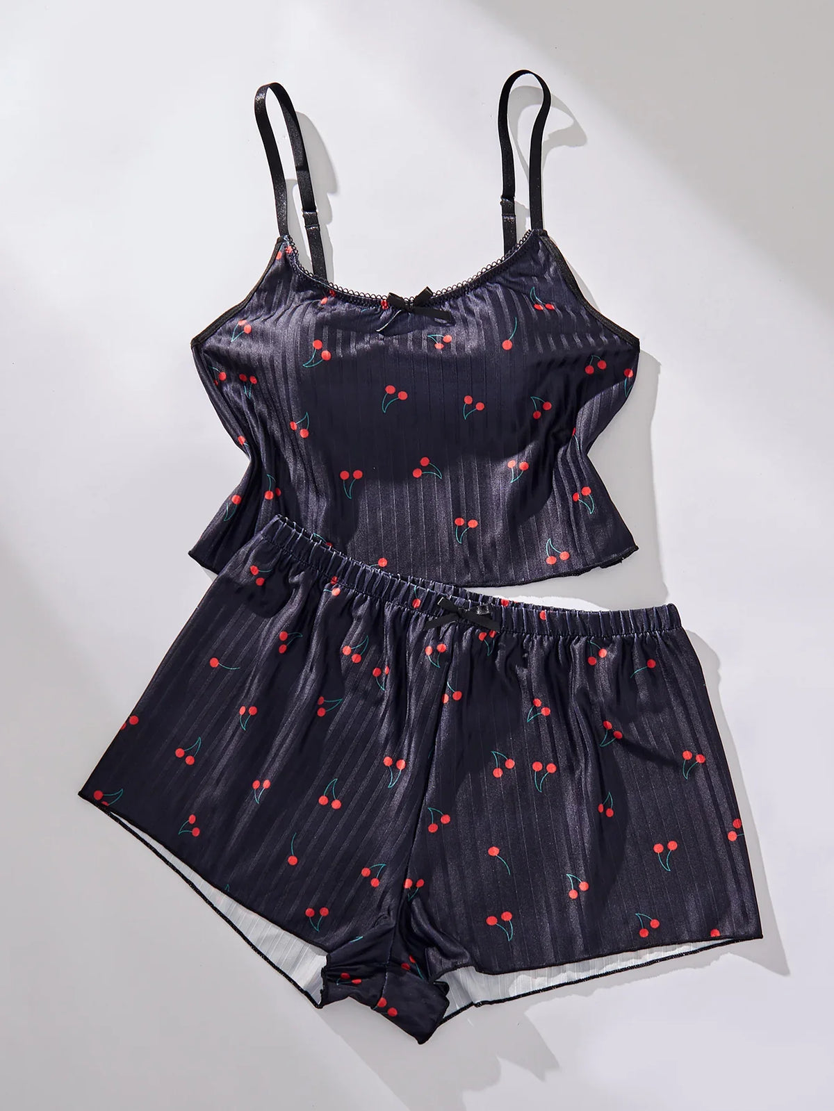 Ladies Sleepwear Set Strap Top And Short Pants Home Clothes Comfortable Soft Material Women&