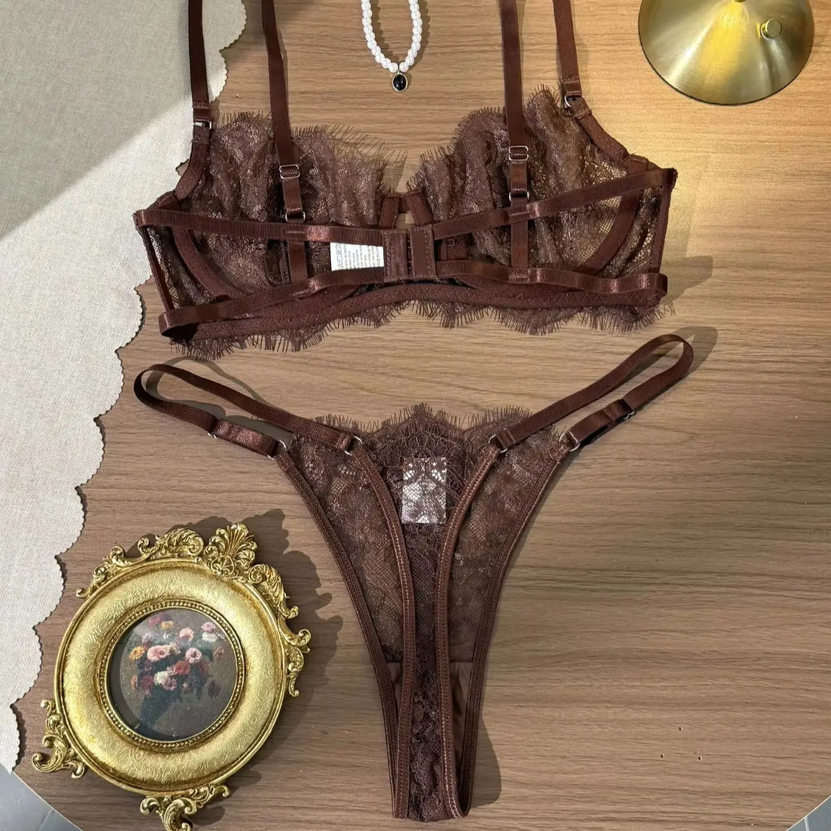 Elegant Summer Lace Bra Sheer Embroidered Comfortable Support Anti-Sag Full Coverage Modest Design &amp; Women Large Chest Minimize