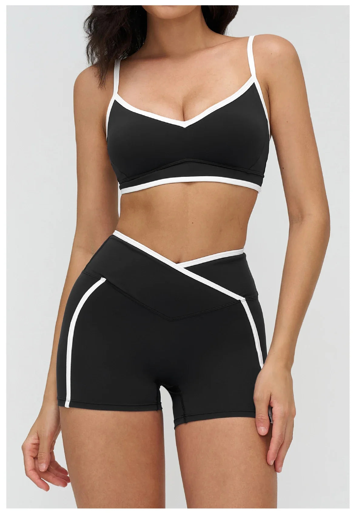 Women Bra Shockproof Gym Top Women Underwear Thin Strap Halter Sports Bras Scrunch Push-up Workout Yoga Tank Tops Women&