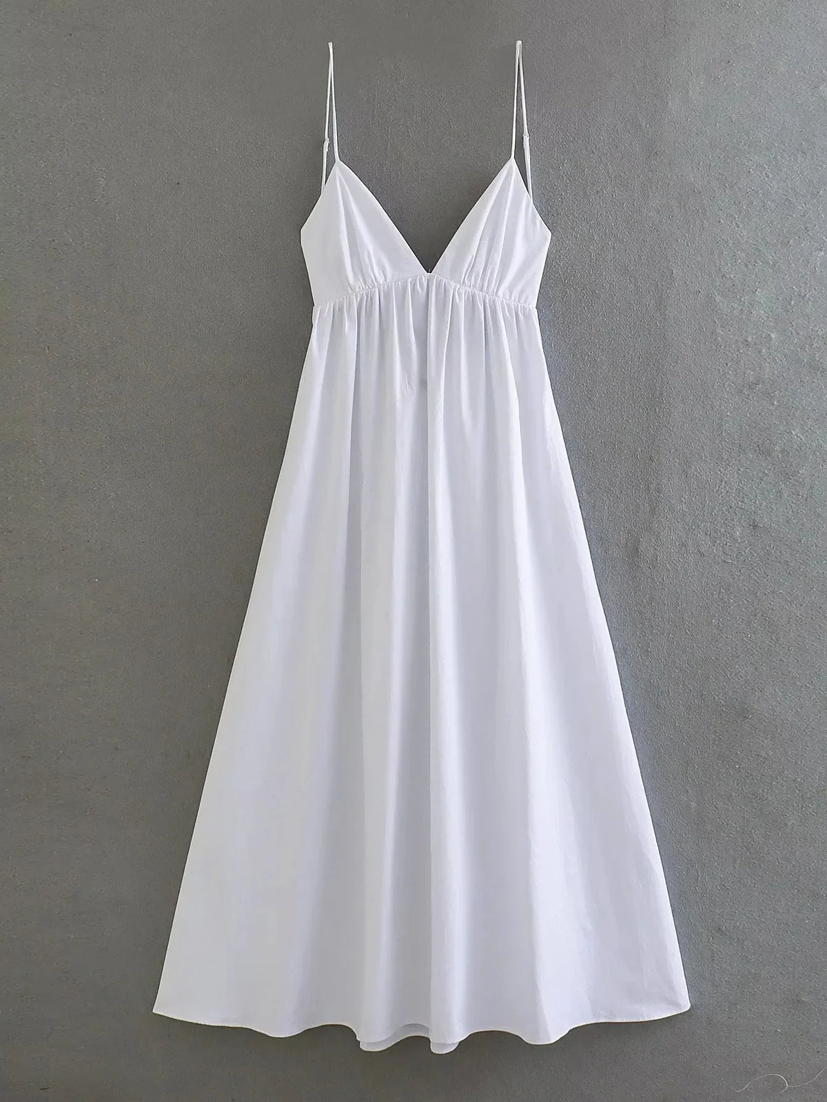 Foridol White Women Sundress Backless Sexy Casual Beach Vestidos Maxi Long A-line Fashion Holiday New Dress