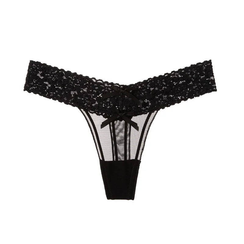 Sexy Girls Briefs Thong Women Panties Lace G String Transparent Underwear Low Waist Seamless Female Lingerie