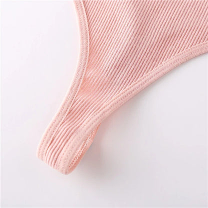 3-Piece Cotton G-String Thongs for Women – Breathable Low-Rise Panties