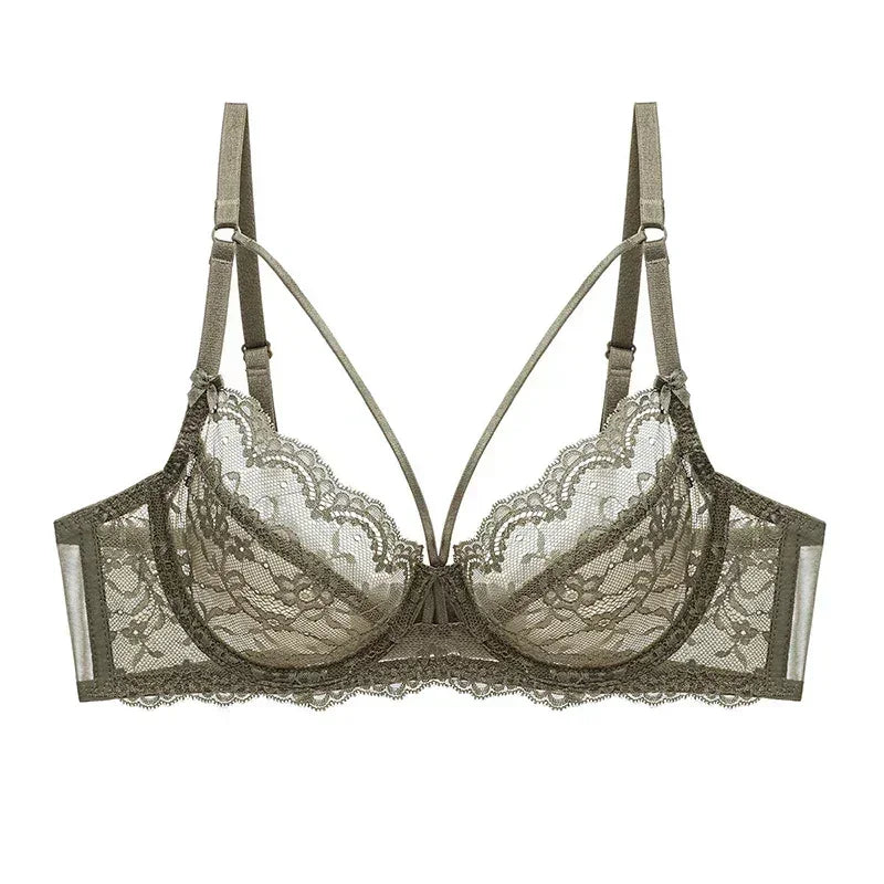 Logirlve Wholesale 3PCS Sexy Underwear Woman Lace Bras Hollow out Ultrathin Bra Women&