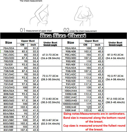 Ultra Thin Plus Size Womens Underwire Support Bra Adjustable Straps No Padding Comfort Leisure Sexy Brassiere