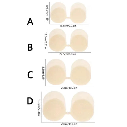 Invisible Thin Silicone Anti-Show Nipple Covers Reusable Anti-Sagging Breast Petals Strapless Bra Breast Patch