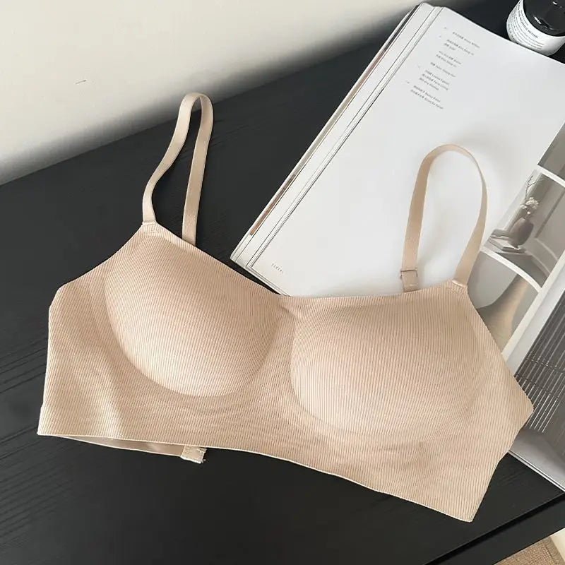 Comfortable Seamless Bras Soft Support Push-Up Bra for Women Small Bust Anti-Sag Underwire Women&