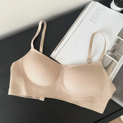 Comfortable Seamless Bras Soft Support Push-Up Bra for Women Small Bust Anti-Sag Underwire Women&