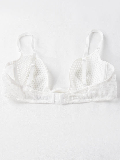 Sexy U-shaped spacer bra thin mesh Breathable underwear underwire comfortable stylish Lingerie bralette