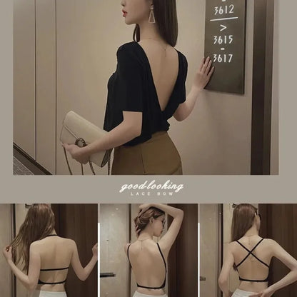 Sexy Large Backless U-shaped Beautiful Back Sling Underwear Women&