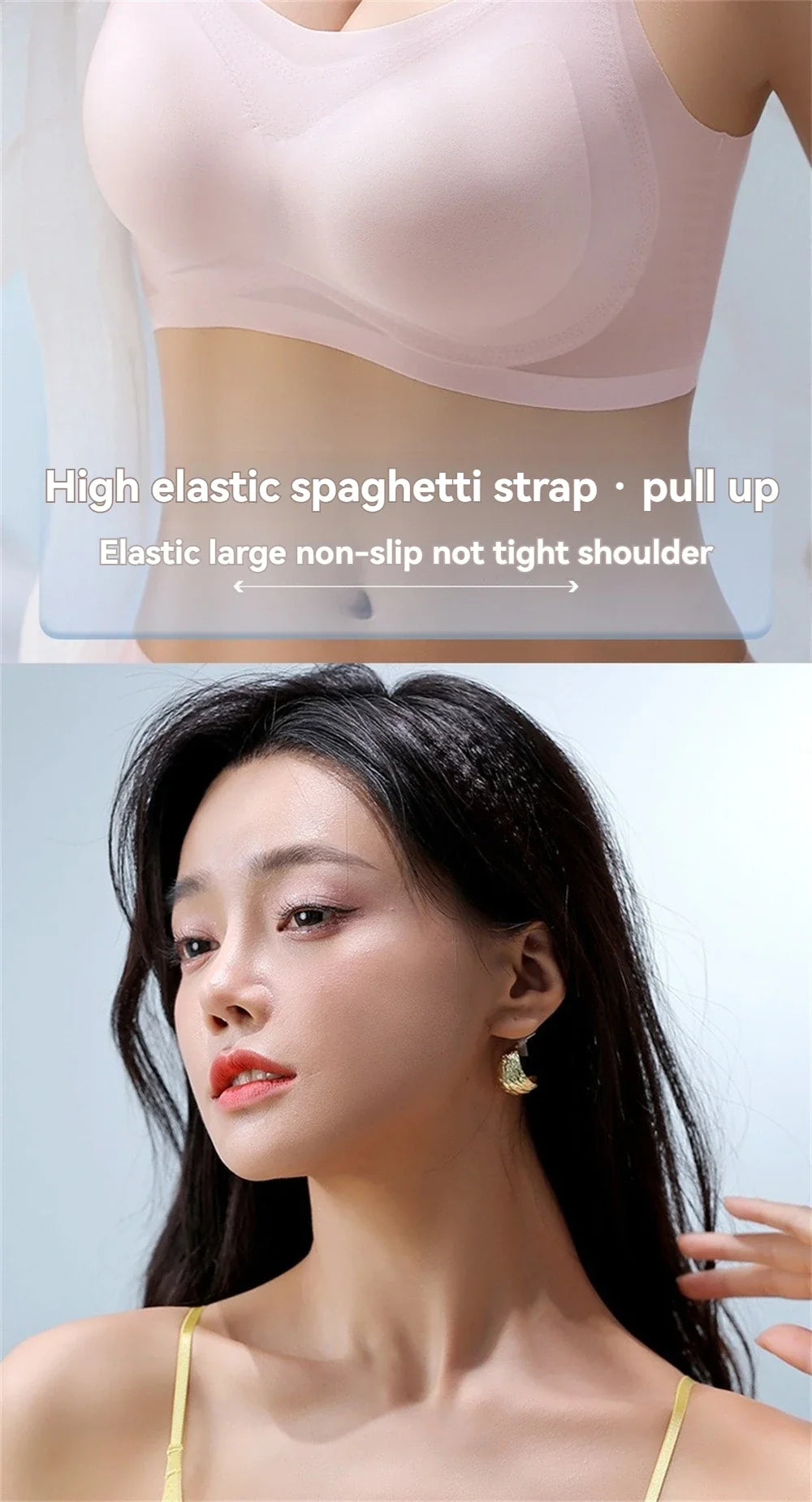 Ultra-Thin Breathable Ice Silk Top Bra Women&
