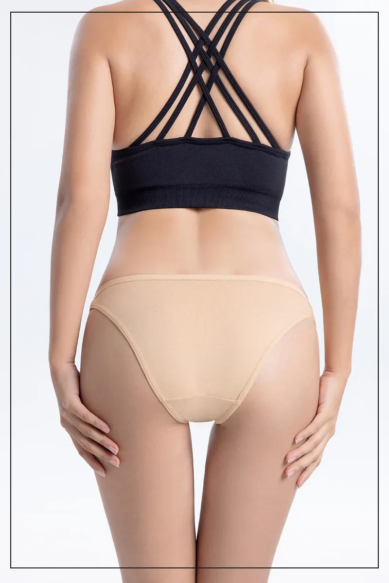 5Pcs/Set Cotton Panties Women Low Rise Briefs Solid Color Underwear Comfort Breathable Underpants M-XL Sexy Lingerie