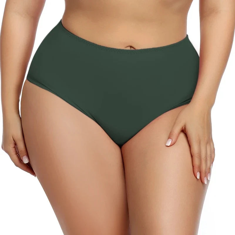 BEAUWEAR Big Size Panties for Woman Plus Size Underwear Plain Thin Underpants 0XL 1XL 2XL 3XL 4XL 5XL-2025