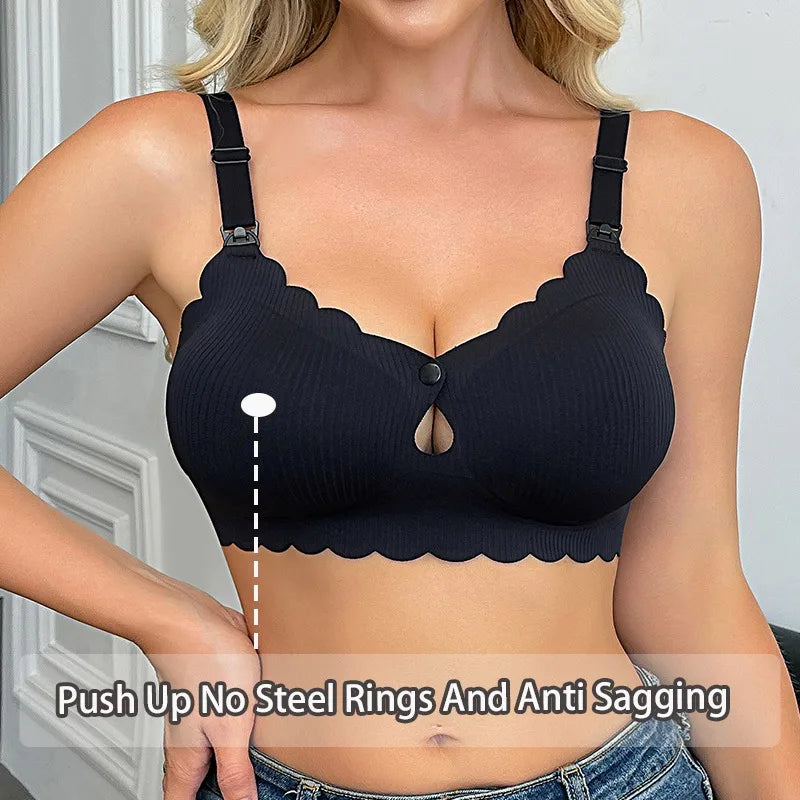 1Pcs S-XL Seamless Nursing Bra Women&