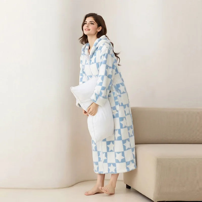 Winter Thick Warm Nightwear Women&