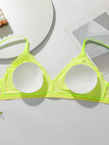 1 pcs fashionable bright color set spicy bra sexy Lingerie women&